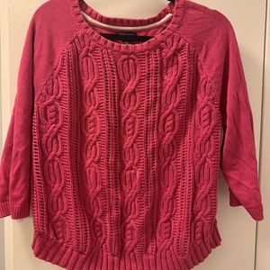 Cotton cable knit sweater